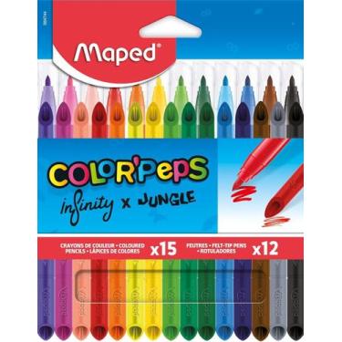 Imagem de Kit lapis de cor colorpeps infinity 15 cores - maped