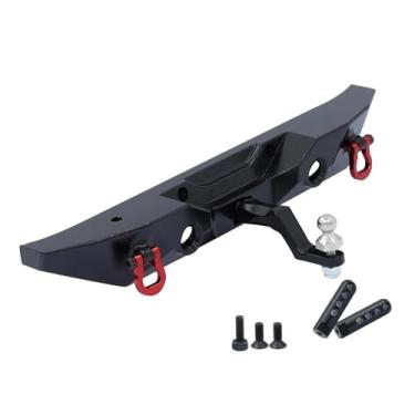 Imagem de Peças de carro RC para para-choque dianteiro traseiro de metal MN128 com manilhas de engate de reboque furo de guincho 1/12 RC Crawler peças de atualização acessórios de carro de substituição (preto
