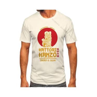 Imagem de Camiseta Masculina 100% Algodão Hattori Hanzo Estampada Harajuku Camis