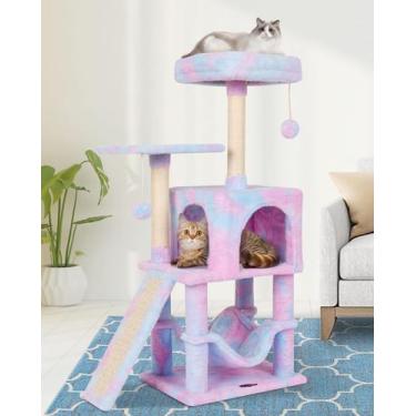 Imagem de Árbol para Gatos MIAO PAW Arcoíris Torre Interior Linda con Poste Rasc