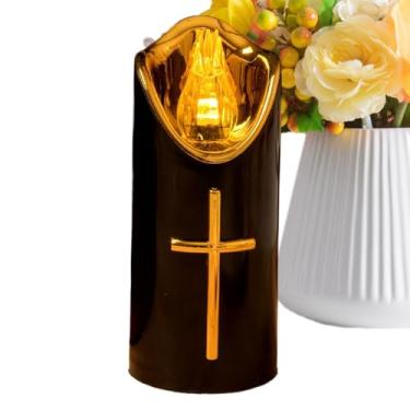 Imagem de Velas Alimentadas A Bateria | Candelabros Decorativos A Bateria Para Campas | Luminárias Elétricas Sem Chama para Memórias,para Igrejas Quarto Sala de Estar Jardim Caminho