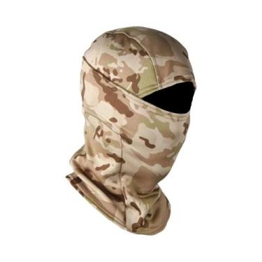 Imagem de Balaclava De Inverno Camuflada Em Fleece Polar, Máscara Facial Complet