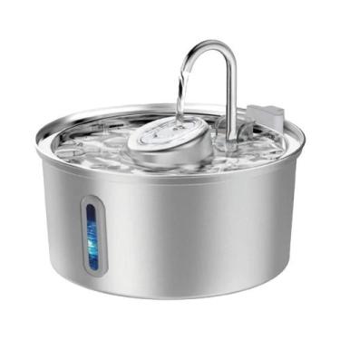 Imagem de Fonte De Água Grande Em Aço Inoxidável Para Animais De Estimação 3.2L 