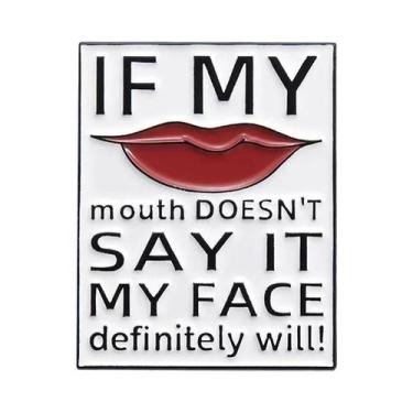 Imagem de Broche De Metal Esmaltado Com Citação Positiva 'Coração Grato', Joia P