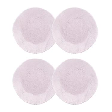Imagem de Conjunto 4 Pratos Fundo 22,5cm Ryo Pink Sand Porcelana Oxford