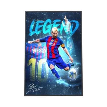 Imagem de Pôster De Futebol Messi Sem Moldura, Arte De Parede Personalizada Para