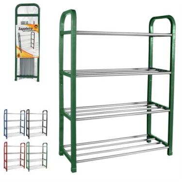Imagem de Sapateira 16 sapatos desmontavel com 4 prateleiras vertical 8 pares al