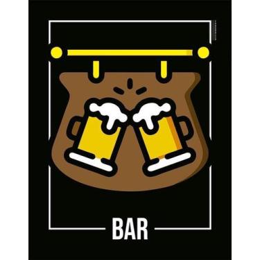 Imagem de Placa Acm Desenho Bar 18X23 - Sinalizo