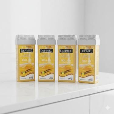Imagem de Kit Cera Depilatória Depimiel Rollon Clássica 100g cada, 04 Unidades