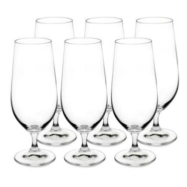 Imagem de Jogo 6 Taças Cerveja em Cristal Ecológico 380ml - Bohemia - FULL FIT, 