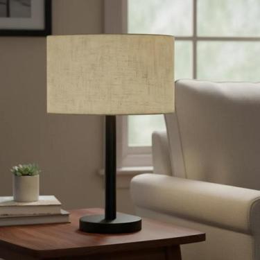 Imagem de Cúpula Para Abajur 40x20 Marrom Claro Tecido Algodão Grande - Alta Cup