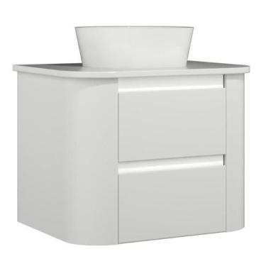 Imagem de Gabinete Suspenso para Banheiro Estela 2G 60cm - Venturi, Branco