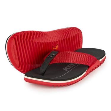 Imagem de Chinelo Kenner Nk6 Pro Masculino - Preto e Vermelho, 39