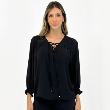 Imagem de Blusa Anemone Ampla Manga 3/4 Feminina-Feminino