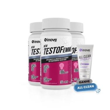 Imagem de Kit 03 Testofemme - Inove Nutrition - Ganhe 1 All Clean Fresh 2x1-Feminino