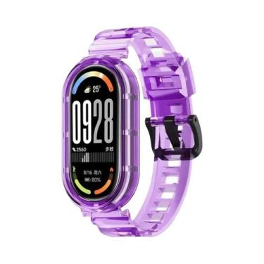 Imagem de Pulseira Esportiva Transparente De TPU Para Mi Band 10/9/8, Pulseira M