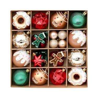 Imagem de Enfeites De Natal Em Forma De Bola De 6CM, 42 Peças, Pendentes Para De
