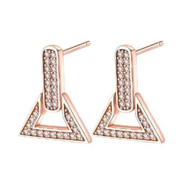 Imagem de Brincos De Argola Minimalistas Em Prata Esterlina 925 Com Fecho De Zir