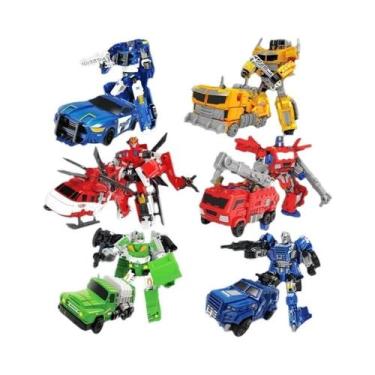 Imagem de Brinquedo Transformável Optimus Prime Para Meninos: Carro, Avião E Tan