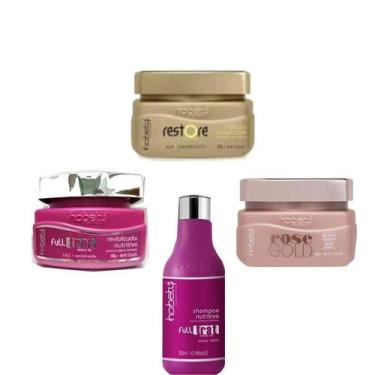 Imagem de Kit Hobety Cronograma Capilar Capilar E Shampoo Nutritivo