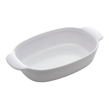 Imagem de Travessa Oval Lyor Milão de Melamina Branca 32cm