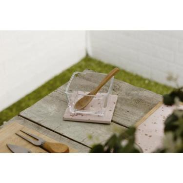 Imagem de Petisqueira Lyor Terrazo de Vidro com Colher de Bambu - Wolff