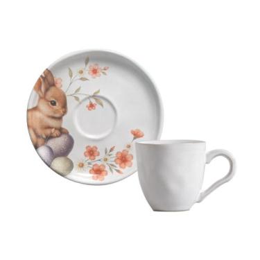 Imagem de Conjunto com 6 Xícaras De Café com 6 Pires Bio Doce Ninho 120ml - Port