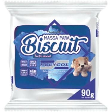 Imagem de Massa de Porcelana Fria Biscuit 90g Azul Royal 12 pacotes - POLYCOL