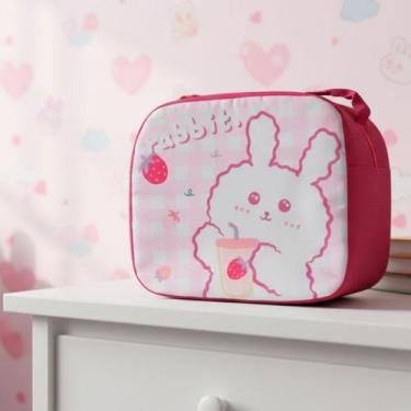 Imagem de Lancheira bolsa termica lanche escola infantil guarda marmita garrafa 