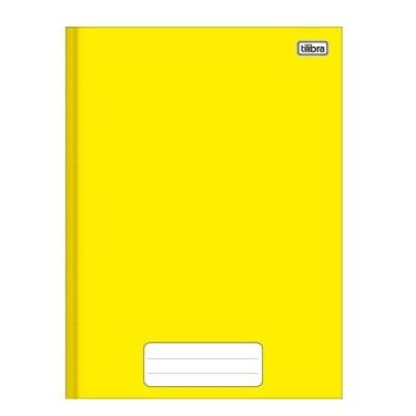 Imagem de Caderno Costurado Tilibra Universitário Capa Dura Pepper Amarelo 80 Fo