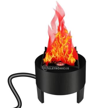 Imagem de Chama Efeito Fogo Artificial Realista Led 220v Iluminação decoração Fe