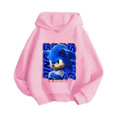 Imagem de Moletom Infantil Moderno E Estiloso Com Estampa Dinâmica Sonic, Moda D