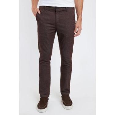 Imagem de Calça Aramis Chino Com Bolso Moline Café-Masculino