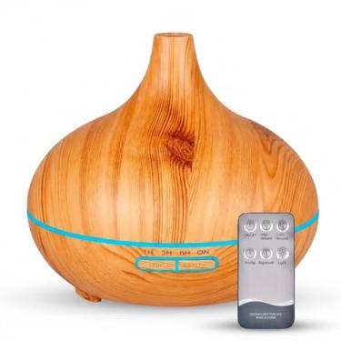 Imagem de Difusor De Aromas Grande 500ml Umidificador De Ar Ultra Sônico Potente Temporizador ate...