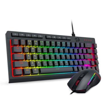Imagem de Redragon Combo de teclado e mouse para jogos com fio S157
