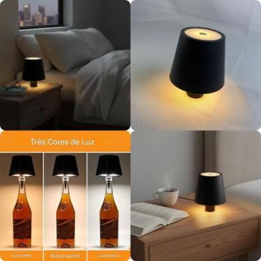 Imagem de Mini Luminária Led Abajour Criativo Encaixe Garrafas Jarras Decorativa