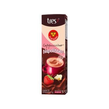 Imagem de 10 Cápsulas Três Corações Cappuccino Napolitano - 2089, 10 Cápsulas, N