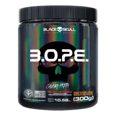 Imagem de Bope Fruith Punch 300g Pre Treino Black Skull Sem Sabor