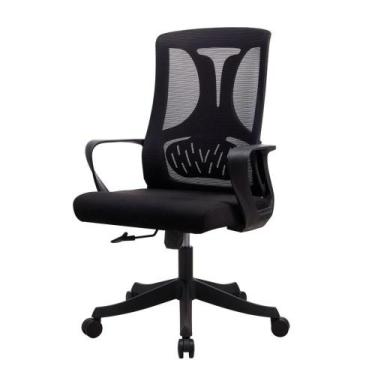 Imagem de Cadeira de Escritório Diretor Ergonômica Apoio Lombar Mesh Syberflex, 