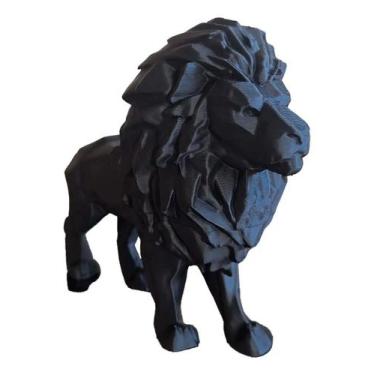 Imagem de Enfeite Leão Boneco Decoração Lion Grande Estatua Rei V1 - Leão Enfeit