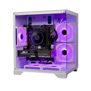 Imagem de PC Gamer Branco ou Preto Intel i5 12400  RTX 5060 8GB GDDR7  32GB RAM 