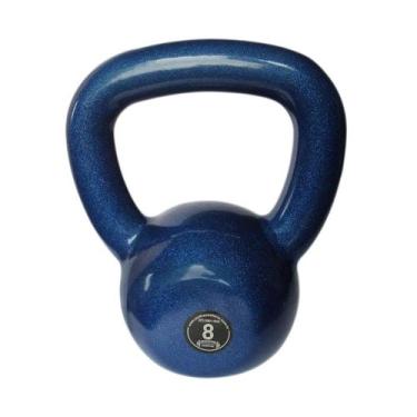 Imagem de Kettlebell Emborrachado Treinamento Funcional Fitness 8,0 Kg - ANILHAS