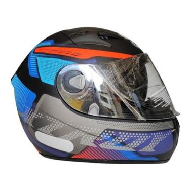 Imagem de Capacete Moto Ebf Xtroy Com Óculos Interno Fumê + Narigueira - - EBF C
