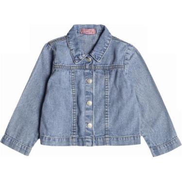Imagem de Jaqueta Momi Menina Jeans Recortes 01 ao 08, 01, Jeans claro