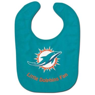 Imagem de Babador Infantil Pequeno Fã Miami Dolphins - Wincraft