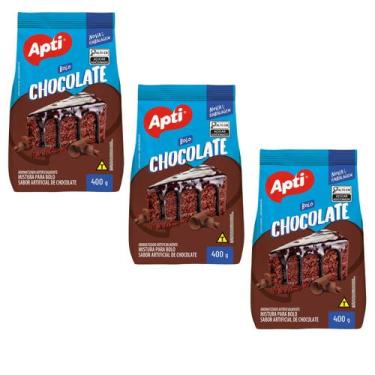 Imagem de Preparado Mistura Bolos Kit 3 Pacotes Apti, Milho