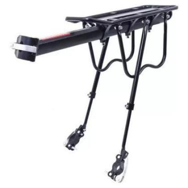 Imagem de Bagageiro traseiro bike reforçado GTA aro 26, 27.5, 29 alumínio regulá