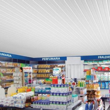Imagem de Forro de Pvc Frisado 6 Unidade - Branco - Permatti