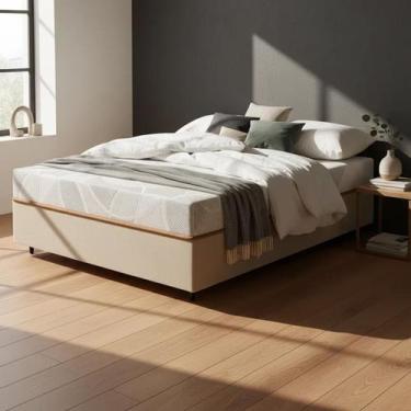 Imagem de Cama Box com Colchão de Espuma D33 Enrolado Sonno Full - Umaflex Casal