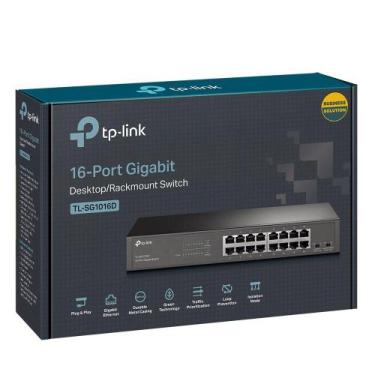 Imagem de Switch Tp-link Tl-sg1016d 16 Portas Gigabit 10/100/1000 Mbps